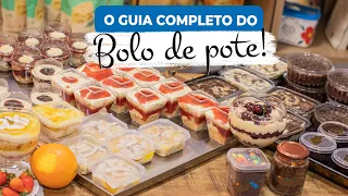 O GUIA COMPLETO DO BOLO DE POTE: Massas, recheios, geleias, comercialização e armazenamento!