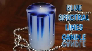 BLUE SPECTRAL LINES CANDLE | ADVANCE CANDLE MAKING