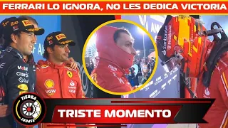 ¡LO MAS TRISTE! CARLOS SAINZ IGNORADO POR FERRARI, EL ESPAÑOL DEDICA VICTORIA A AMIGOS NO AL EQUIPO