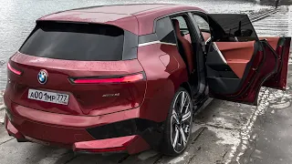 BMW X8 уже в Москве?! ЗАБРАЛ ПЕРВЫЙ В РФ! 2 МОТОРА! Тест 523 л.с. BMW iX. Длина как X6, высота - X5.