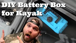 How to build a DIY Kayak battery box!!!!
