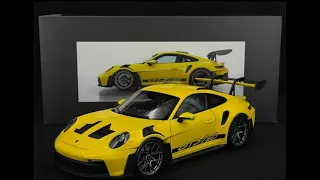 Review:  Norev 1/18 Porsche 911 992 GT3 RS Racing Yellow