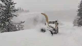 snow blower with Mercedes unimog