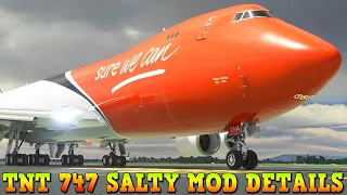 TNT Express Salty Mod 747 Model Details - MSFS FS2020 Gameplay Review 4K