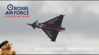 RAF COSFORD AIR SHOW 2022: Royal Air Force Typhoon Display 'Blackjack' Flt Lt Adam 'Paddy O'Hare