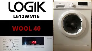 Logik L612WM16 Washing Machine - Wool 40