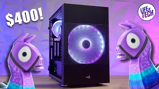 $400 Budget Ryzen Fortnite Gaming PC Build - AeroCool Atomic Gaming PC Case (Cheap Custom PC)