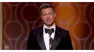 Brad Pitt gets his groove back at Golden Globes Awards 2017