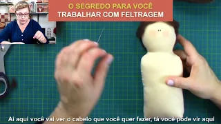 COMO USAR A LÃ DE FELTRAGEM PARA FAZER CABELO DE BONECAS DRICA TV