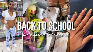 BACK TO SCHOOL PREPARATIONS 2022 | hair, nails + pedi, lashes, waxing, etc!