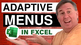 Excel - Never Struggle with Adaptive Menus Again! Learn How to Turn Them Off - Episode 419