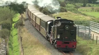 Ffestiniog & Welsh Highland Railway Garratt 87 / Prince / Blanche. Lady steam-engine crew 2022