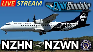 🔵✈️ MSFS2020 LIVE! AIR NEW ZEALAND ATR 72 HAMILTON TO WELLINGTON! ✈️