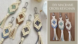 Macrame Cross Keychain | Easter Special | EASY DIY Macrame Tutorial