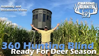 360 Hunting Blind Is Complete - Assembly and Set-Up Overview