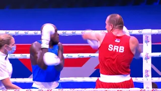 Day 4 (+92kg) BABIC Vladan (SRB) vs  MAXIME Yegnong (CMR) | AIBA WCHs 2021