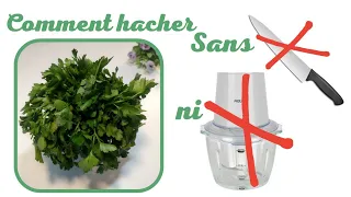 La Meilleure Façon pour Hacher vos Herbes 😉 Astuce de conservation aussi👍