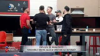 Tensiunile dintre Alex si Cristian au degenerat! Alex si Mariana, suspect de apropiati!