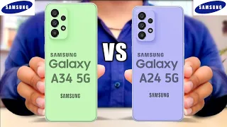 Samsung Galaxy A34 5G vs Samsung Galaxy A24 5G || Samsung Galaxy A24 5G vs Samsung Galaxy A34 5G