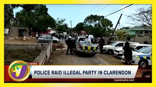 Police Raid Illegal Party in Clarendon, Jamaica | TVJ News