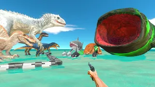 FPS Avatar Rescues Dinosaurs and Fights Sea Monsters - Animal Revolt Battle Simulator