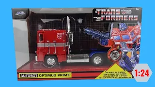 Autobot Optimus Prime Truck Jada Unboxing  1:24 Scale