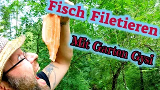 Fische Filetieren mit Garten Gysi in der Fischzucht