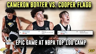 Cameron Boozer Vs. Cooper Flagg‼️  | #1 vs. #2 BATTLE in MUST-SEE MATCHUP at The NBPA Top 100 Camp