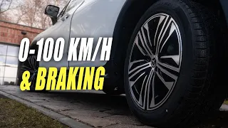 Mercedes EQS SUV 580 4MATIC: 0-100 km/h Acceleration & Emergency Braking