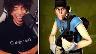 Overwatch Fan Reacts To Rise Of The Epic Scout! [Team Fortress 2 SFM]