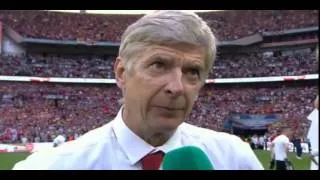 Arsene Wenger Post Match Reaction After Winning The FA Cup