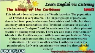 The Island of the Caribbean Learn English via Listening Level 3 Unit 51