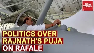 Politics Erupt Over Rajnath Singh's Puja Perfomance On Rafale, Amit Shah Shuns Opptn For Criticism