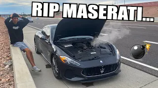 Our Cheap FLOODED Maserati Engine BLEW UP (Not Clickbait)