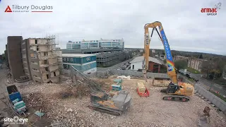 Norton Court, Birmingham Women's Hospital Demolition Time-Lapse (October 2020 - October 2021)