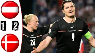 Österreich - Dänemark 1-2 Highlights  UEFA Nations League 2022