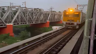 Dangerous Train Race : Bardhaman - Howrah : Main vs Chord Local Racing Furiously