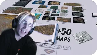 xQc reacts to VIDEO GAME Maps Size Comparison | 2019 (with chat)