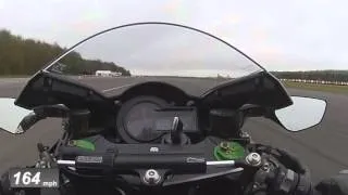 Kawasaki H2 0-180mph Straight Line Run | Onboard | Motorcyclenews.com