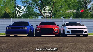 The Crew 2: 960HP Dodge Demon Vs 1107HP 2020 GT500 Vs 850HP Camaro ZL1 DRAG RACE