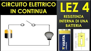 4-CIRCUITI IN CONTINUA - Come capire se una batteria è scarica? Resistenza interna di una batteria