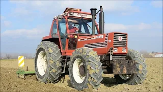 Fiatagri 180-90 Turbo DT Powershift & erpice rotante Celli 3 metri [FHD]