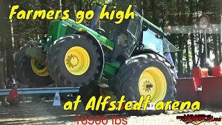 Wheel-standing stock tractors at their best! Farmers gone wild in the woods at Alfstedt 2022 - EUSM