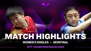 Sun Yingsha vs Chen Meng | WS SF | WTT Champions Macao 2023