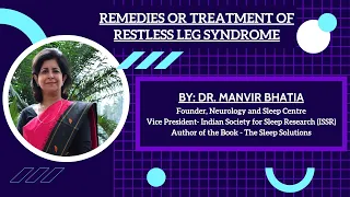 Restless Leg Syndrome(RLS) Treatment By Dr.Manvir Bhatia