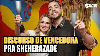 RACHEL SHEHERAZADE CHORA COM DISCURSO DE CAMPEÃ DE LUCAS SELFIE! | #SelfieService