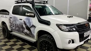 замена динамиков на DL Audio Raven 165 в Toyota Hilux, установка аудиосистеиы