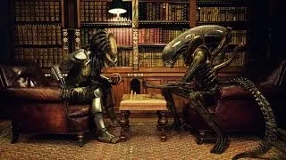 3d max - chess Animation / Ajedrez - Predator vs Aliens