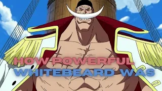 How Powerful Whitebeard really was | One Piece | (Hindi)