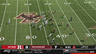 Rutgers punts on 4th & goal